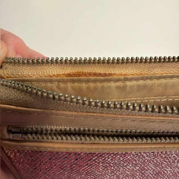 Coach Pink Glitter Wallet Wristlet/Clutch (Approx 8”L x 4”H x 4”D) - Picture 11 of 16